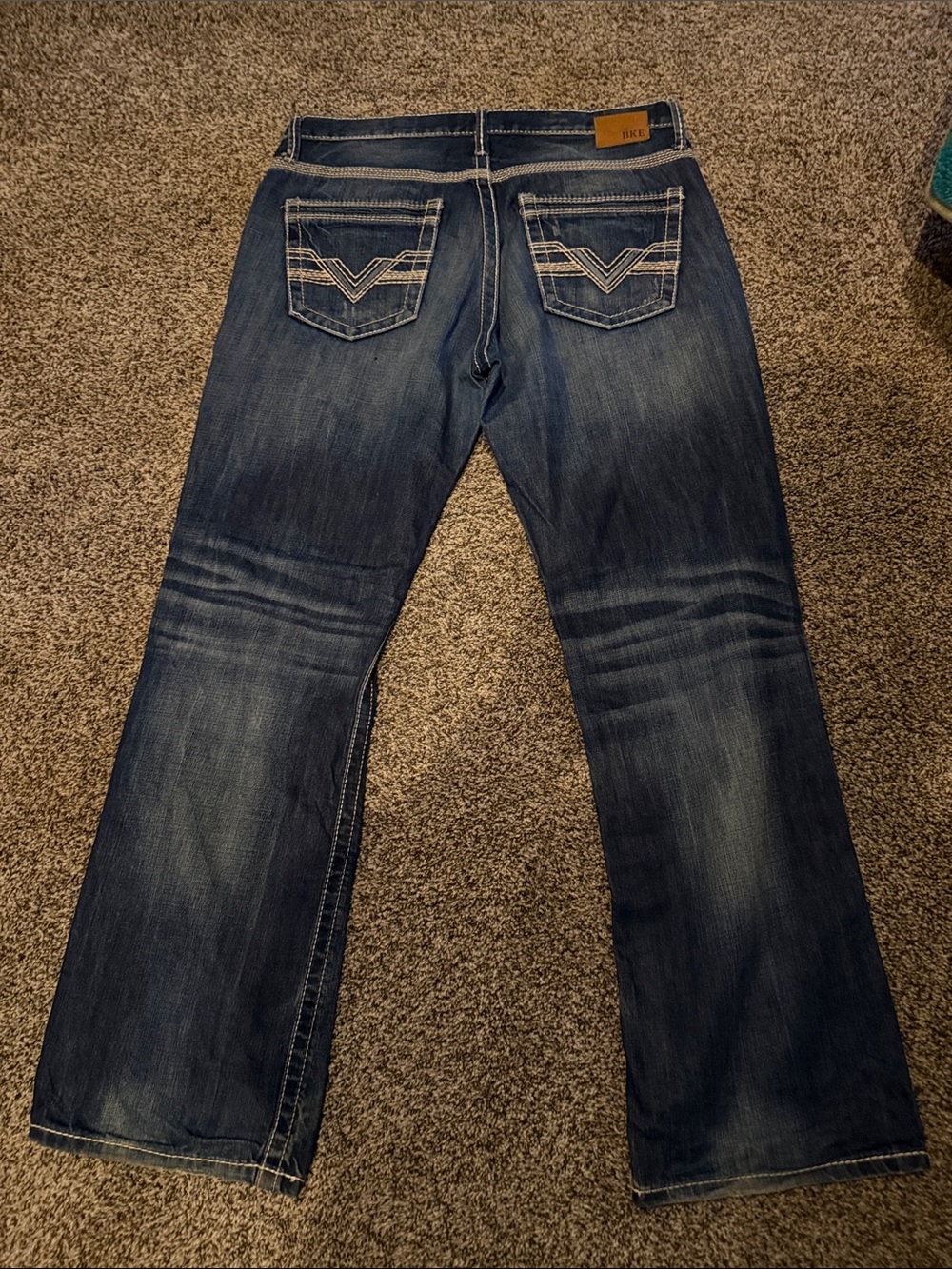 BKE Jeans Blue Straight Leg Men’s Jeans 36/32 Like New
